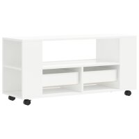 vidaXL TV-Schrank Hochglanz-Wei&szlig; 102x34,5x43 cm Holzwerkstoff