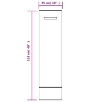 vidaXL Sands&auml;cke 25 Stk. Dunkelgr&uuml;n 103x25 cm HDPE