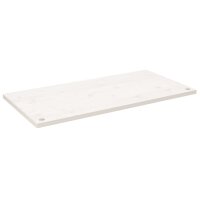 vidaXL Schreibtischplatte Weiß 110x55x2,5 cm Massivholz Kiefer