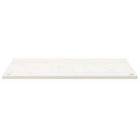 vidaXL Schreibtischplatte Weiß 110x55x2,5 cm Massivholz Kiefer