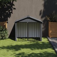 vidaXL Hundehütte mit Dach Schwarz 117x103x102 cm...