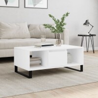 vidaXL Couchtisch Weiß 90x50x36,5 cm Holzwerkstoff