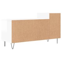 vidaXL TV-Schrank Hochglanz-Wei&szlig; 100x35x55 cm Holzwerkstoff