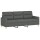 vidaXL 3-Sitzer-Sofa mit Hocker Dunkelgrau 180 cm Stoff