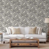 DUTCH WALLCOVERINGS Tapete Onyx Dunkelgrau