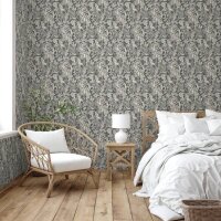 DUTCH WALLCOVERINGS Tapete Mae Schwarz und Beige