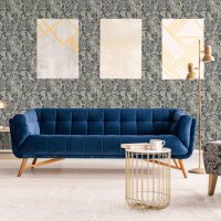 DUTCH WALLCOVERINGS Tapete Mae Schwarz und Beige