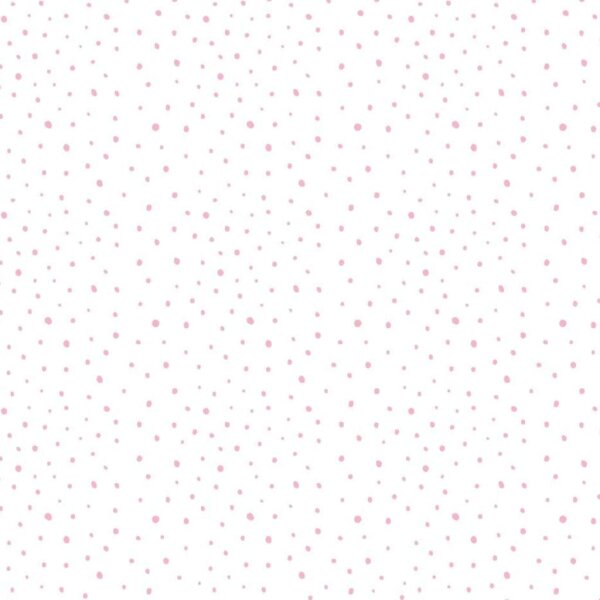 Noordwand Tapete Mondo baby Confetti Dots Wei&szlig;, Rosa und Beige