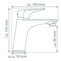 SCH&Uuml;TTE Waschtischarmatur BOSTON Chrom