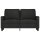 vidaXL 2-Sitzer-Sofa Schwarz 120 cm Stoff