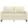 vidaXL 2-Sitzer-Sofa Creme 120 cm Kunstleder