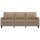 vidaXL 3-Sitzer-Sofa Cappuccino-Braun 180 cm Kunstleder