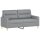 vidaXL 2-Sitzer-Sofa Hellgrau 140 cm Stoff