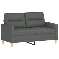 vidaXL 2-Sitzer-Sofa Dunkelgrau 120 cm Stoff