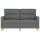 vidaXL 2-Sitzer-Sofa Dunkelgrau 120 cm Stoff