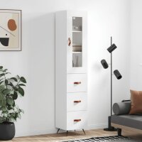 vidaXL Highboard Wei&szlig; 34,5x34x180 cm Holzwerkstoff