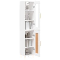 vidaXL Highboard Wei&szlig; 34,5x34x180 cm Holzwerkstoff