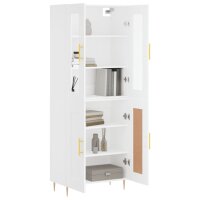 vidaXL Highboard Wei&szlig; 69,5x34x180 cm Holzwerkstoff