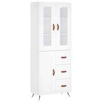 vidaXL Highboard Wei&szlig; 69,5x34x180 cm Holzwerkstoff