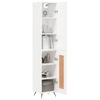 vidaXL Highboard Wei&szlig; 34,5x34x180 cm Holzwerkstoff