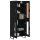 vidaXL Highboard Schwarz 69,5x34x180 cm Holzwerkstoff