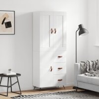 vidaXL Highboard Hochglanz-Weiß 69,5x34x180 cm...