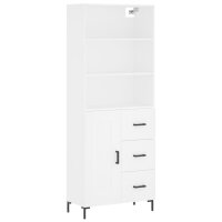 vidaXL Highboard Wei&szlig; 69,5x34x180 cm Holzwerkstoff