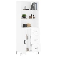 vidaXL Highboard Wei&szlig; 69,5x34x180 cm Holzwerkstoff