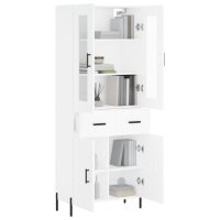 vidaXL Highboard Wei&szlig; 69,5x34x180 cm Holzwerkstoff