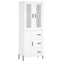 vidaXL Highboard Wei&szlig; 69,5x34x180 cm Holzwerkstoff