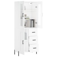 vidaXL Highboard Wei&szlig; 69,5x34x180 cm Holzwerkstoff