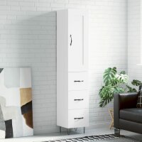 vidaXL Highboard Weiß 34,5x34x180 cm Holzwerkstoff