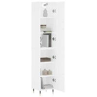 vidaXL Highboard Weiß 34,5x34x180 cm Holzwerkstoff