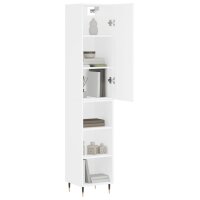 vidaXL Highboard Wei&szlig; 34,5x34x180 cm Holzwerkstoff