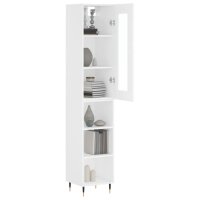 vidaXL Highboard Wei&szlig; 34,5x34x180 cm Holzwerkstoff