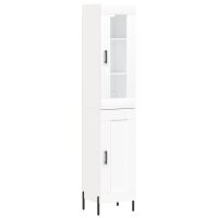 vidaXL Highboard Wei&szlig; 34,5x34x180 cm Holzwerkstoff