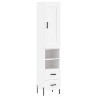 vidaXL Highboard Wei&szlig; 34,5x34x180 cm Holzwerkstoff