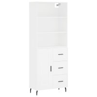 vidaXL Highboard Weiß 69,5x34x180 cm Holzwerkstoff