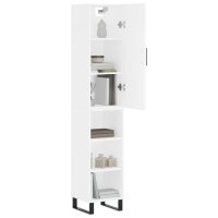 vidaXL Highboard Wei&szlig; 34,5x34x180 cm Holzwerkstoff