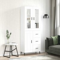 vidaXL Highboard Wei&szlig; 69,5x34x180 cm Holzwerkstoff