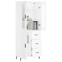 vidaXL Highboard Wei&szlig; 69,5x34x180 cm Holzwerkstoff