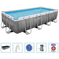 Bestway Power Steel Pool-Set Rechteckig...