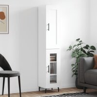 vidaXL Highboard Hochglanz-Weiß 34,5x34x180 cm...