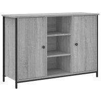 vidaXL Sideboard Grau Sonoma 100x35x70 cm Holzwerkstoff