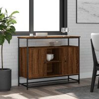 vidaXL Sideboard Braun Eichen-Optik 100x35x80 cm...