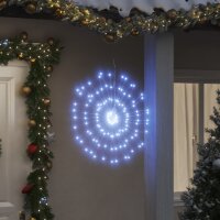 vidaXL Weihnachtsbeleuchtungen Feuerwerk 8 Stk. 140 LEDs Kaltweiß 17cm