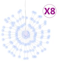 vidaXL Weihnachtsbeleuchtungen Feuerwerk 8 Stk. 140 LEDs...