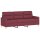 vidaXL 3-Sitzer-Sofa Weinrot 180 cm Stoff