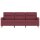 vidaXL 3-Sitzer-Sofa Weinrot 180 cm Stoff