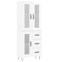 vidaXL Highboard Hochglanz-Weiß 69,5x34x180 cm...